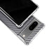 Silver Carbon Fiber Specialty Texture Material Google Pixel 7a Clear Case